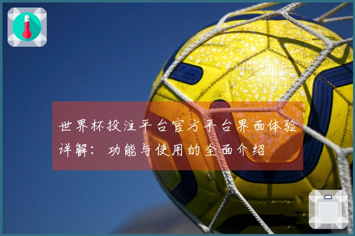 世界杯投注平台官方平台界面体验详解：功能与使用的全面介绍